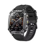 AK86 2.01 Inch HD Rugged Smart Watch 1400mAh Long Battery Bluetooth Calling Heart Rate Blood Oxygen Monitor 100+ Sports Modes IP68 Fitness Watch