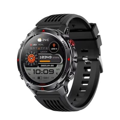 HT37 GPS Smart Watch with 1.46" HD Screen, 540mAh Battery, Bluetooth 5.3 Calling, Health Monitoring, Compass, Altimeter, Flashlight & 3ATM Waterproof