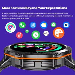 X3 Rugged Smart Watch with 1.73" HD Display, 900mAh Battery, Bluetooth Calling, Health Monitoring, 100+ Sports Modes and 10M Water Resistance - Image 7