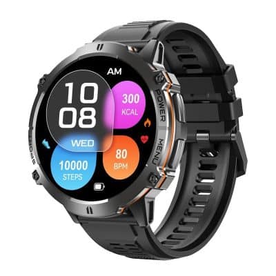X3 Rugged Smart Watch with 1.73" HD Display, 900mAh Battery, Bluetooth Calling, Health Monitoring, 100+ Sports Modes and 10M Water Resistance