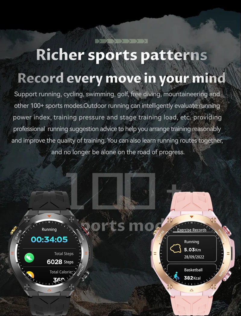 KC82 GPS Smart Watch - Sports mode selection