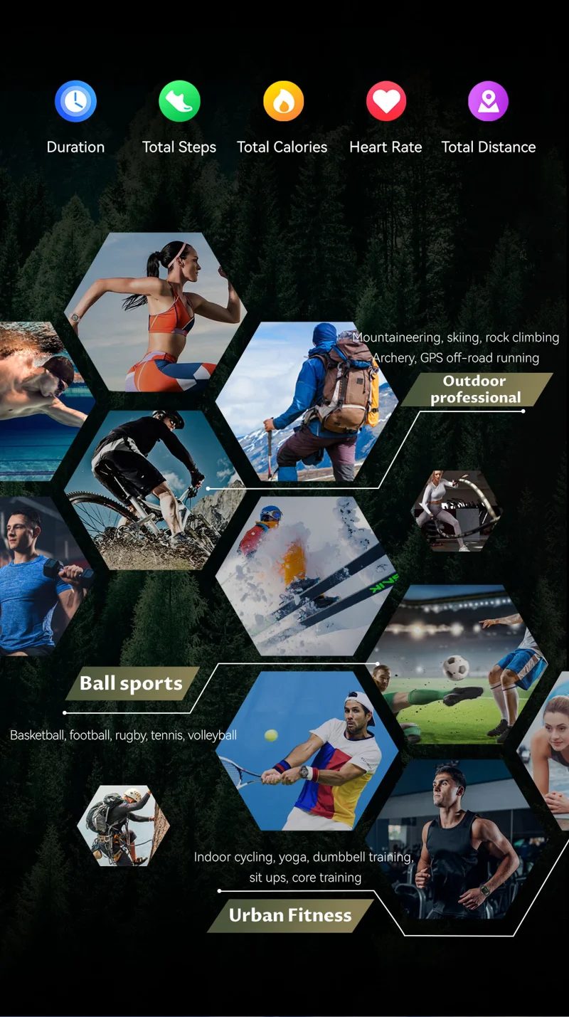 KC82 GPS Smart Watch - Workout tracking