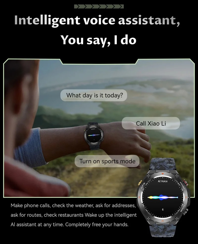 KC82 GPS Smart Watch - Voice assistant