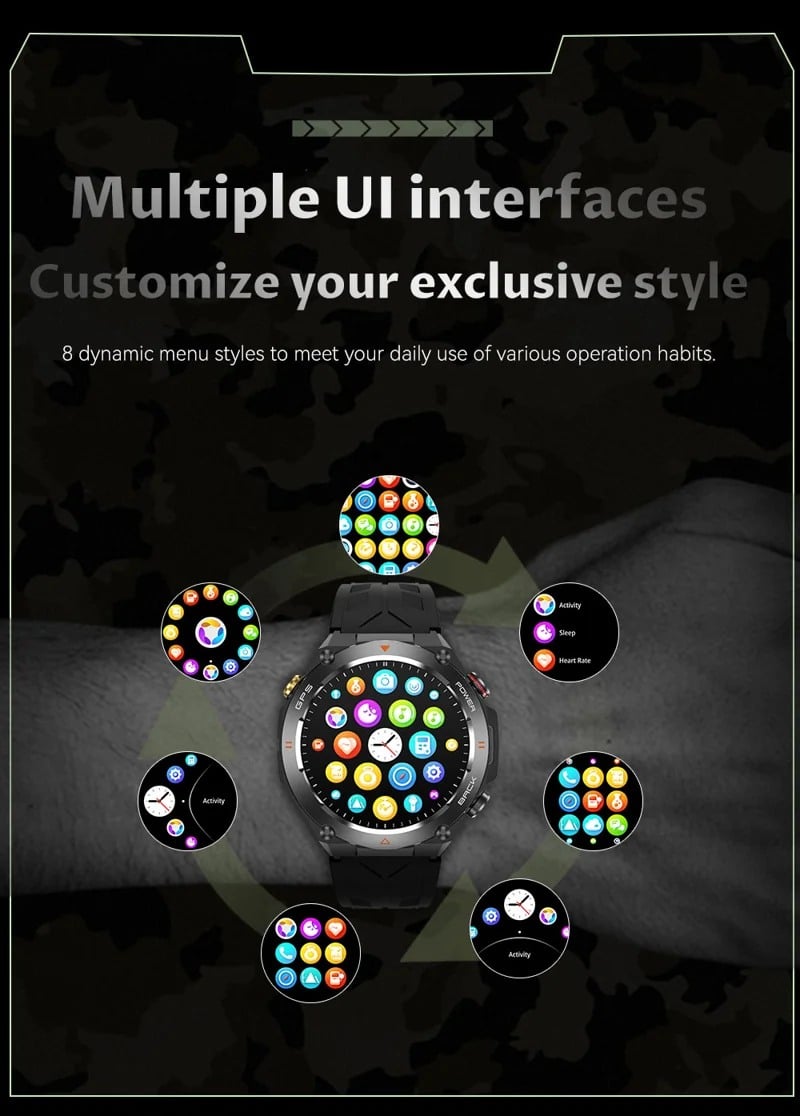 KC82 GPS Smart Watch - Menu styles