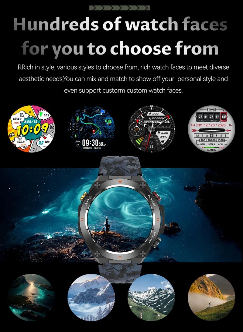 KC82 GPS Smart Watch - Custom watch faces