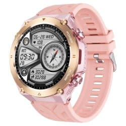 KC82 GPS Smart Watch with Compass, Altimeter and Bluetooth Calling - variant pink