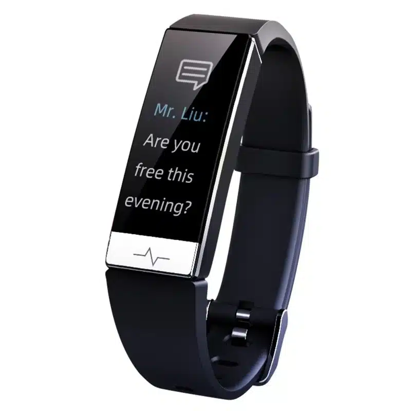 wearablemaster 1 08 ips color screen smart bracelet ecg ppg monitoring health watch ip68 waterproof sports bracelet gallery 01 Y91 smart wristband product image