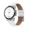 Silver / Leather Strap