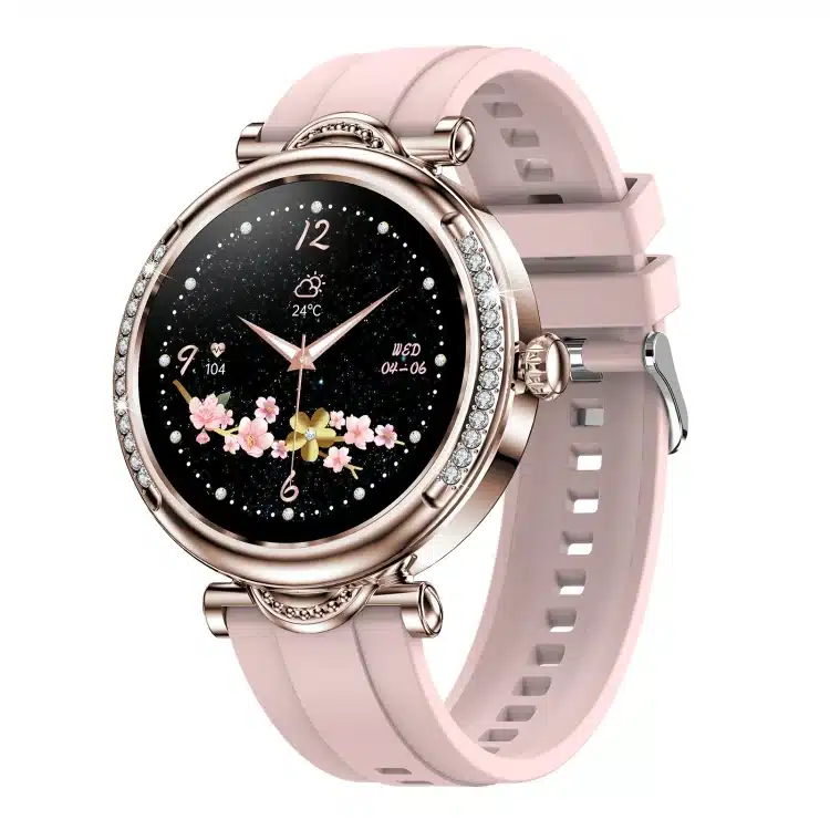 wearablemaster 1 27 inch screen lady smart watch silicone band support female physiology monitoring 100 sports mode gallery 01 CF32 smart watch product image