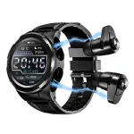 1.28 inch IPS Screen 2 in 1 Bluetooth Earphone Smart Watch, Support Heart Rate & Blood Oxygen Monitoring / Bluetooth Music | F6-WearableMaster
