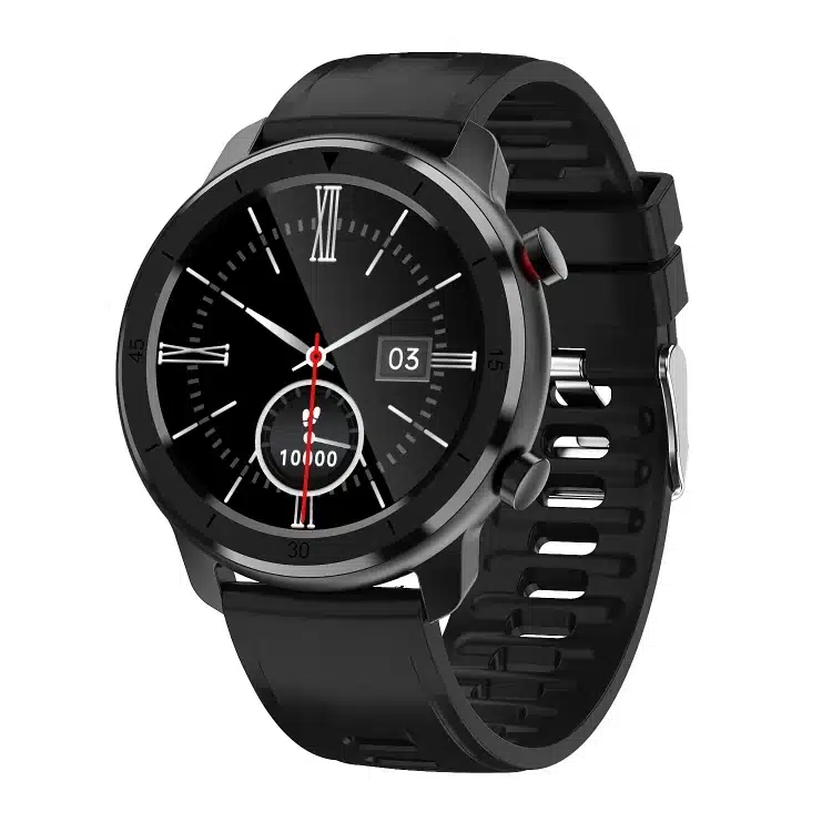 wearablemaster 1 28 inch ips screen ip67 waterproof smart watch with leather watchband support bluetooth call music gallery 01 M97 smart watch product image
