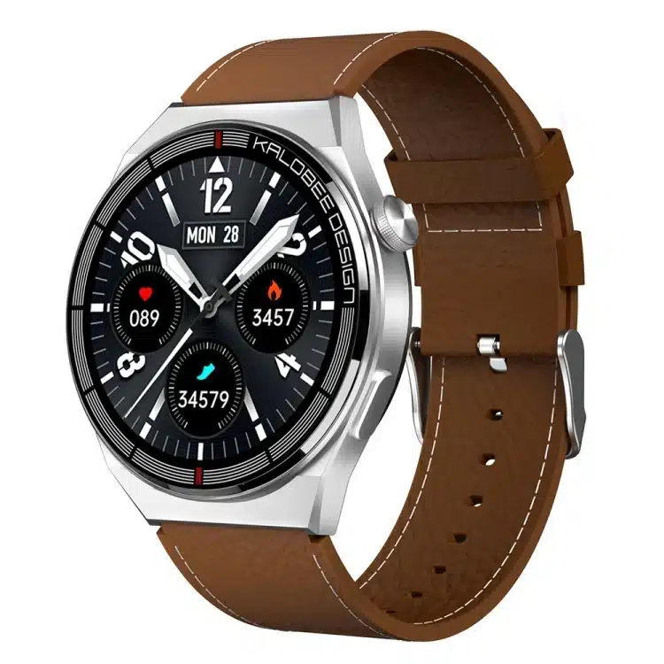 wearablemaster 1 3 inch leather band ip68 waterproof smart watch support bluetooth call eda0067730 wearablemaster gallery 01 EDA0067730 smart watch product image