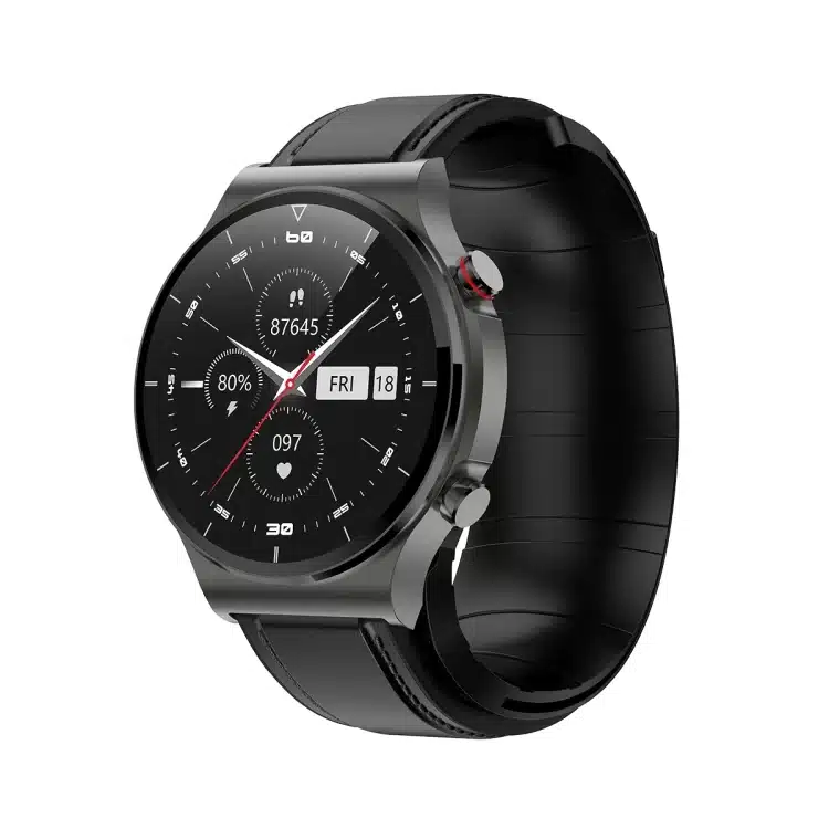 wearablemaster 1 3 inch leather strap smart watch support body temperature monitor blood oxygen monitor s2 wearable gallery 01 S2 Air Pump smart watch product image