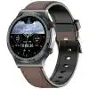 Black Case / Brown Leather Strap