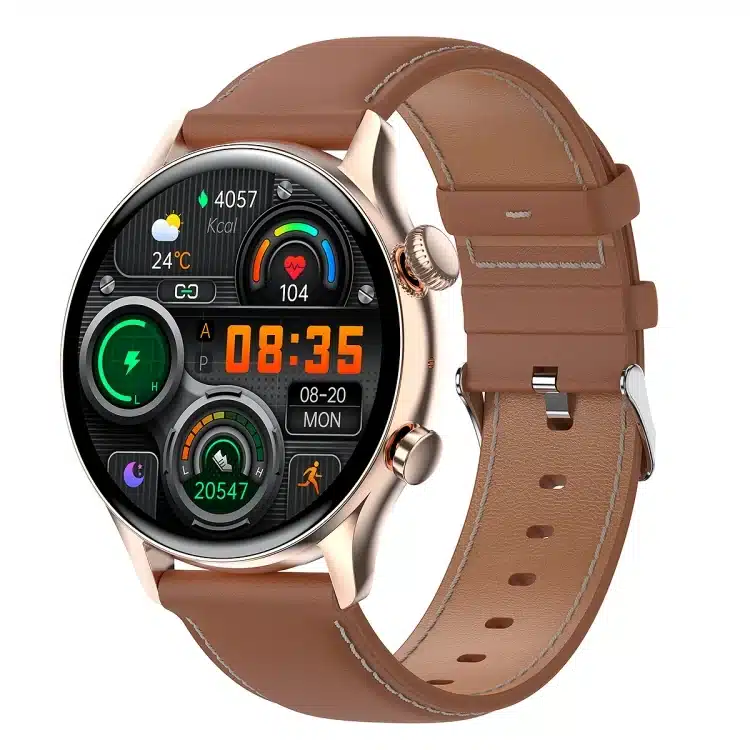wearablemaster 1 36 inch amoled screen leather strap smart watch support nfc function blood oxygen monitoring hk8pr gallery 01 HK8Pro smart watch product image