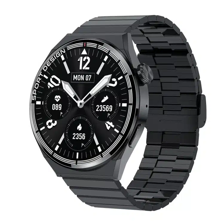 wearablemaster 1 39 inch round screen steel strap smart watch supports heart rate monitoring blood oxygen monitorin gallery 01 MD3MAX smart watch product image
