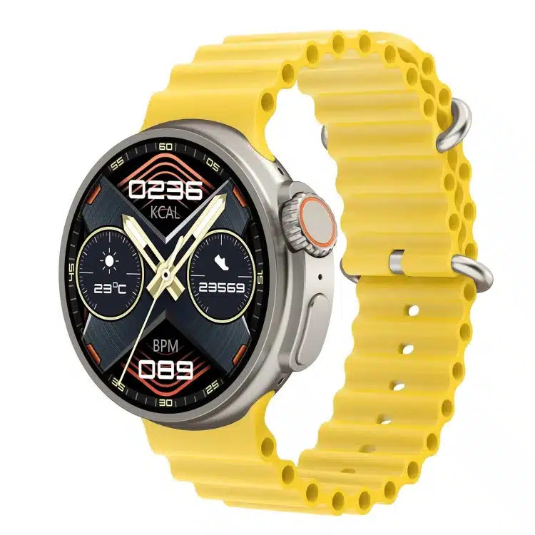 wearablemaster 1 39 inch silicone band ip67 waterproof smart watch support bluetooth call nfc k9 ultra pro wearable gallery 01 K9 Ultra Pro smart watch product image