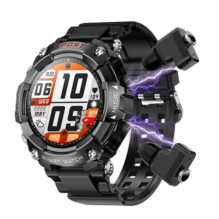 wearablemaster 1 52 inch amoled 2 in 1 earbud smart watch 400mah t96 wearablemaster gallery 01 T96 smart watch product image