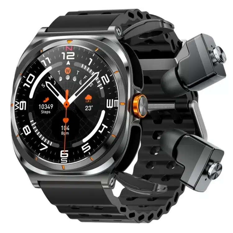 wearablemaster 1 53 inch 2 in 1 bluetooth headphone ip67 waterproof smart watch supports blood oxygen monitoring g9 gallery 01 G98 smart watch product image