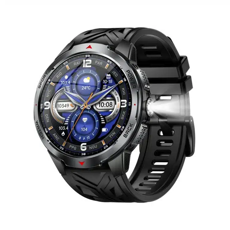 wearablemaster 1 7 inch tft screen outdoor sports smart watch 3atm waterproof with flashlight kt88 wearablemaster gallery 01 KT88 smart watch product image