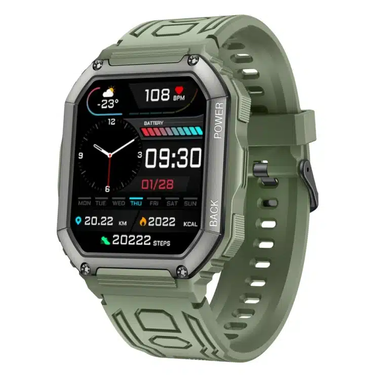 wearablemaster 1 8 inch ip67 waterproof smart watch support heart rate sleep monitoring k6 wearablemaster gallery 01 K6 smart watch product image