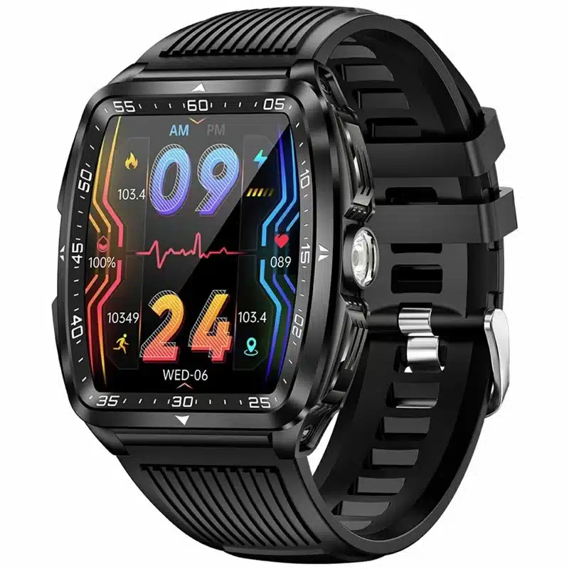 wearablemaster 1 8 inch outdoor smart watch with flashlight health monitor bluetooth compatible calling wristwatch kt83 wearablemaste kt83 wearablemaster gallery 01 KT83 smart watch product image
