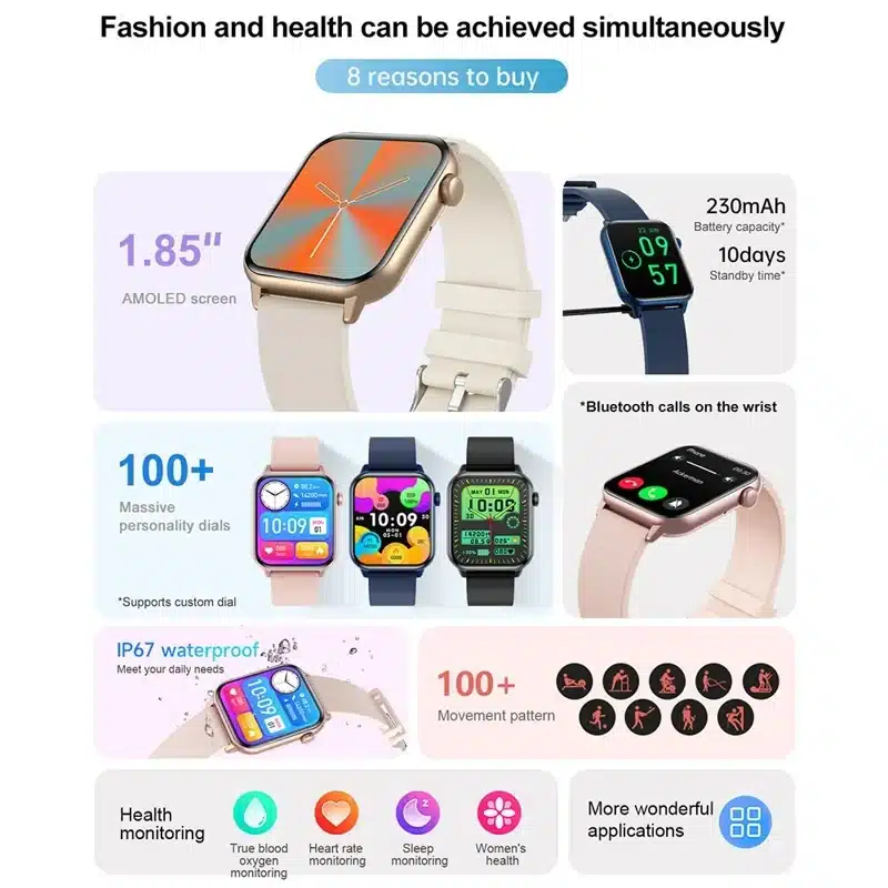ZW64 smart watch product detail 1