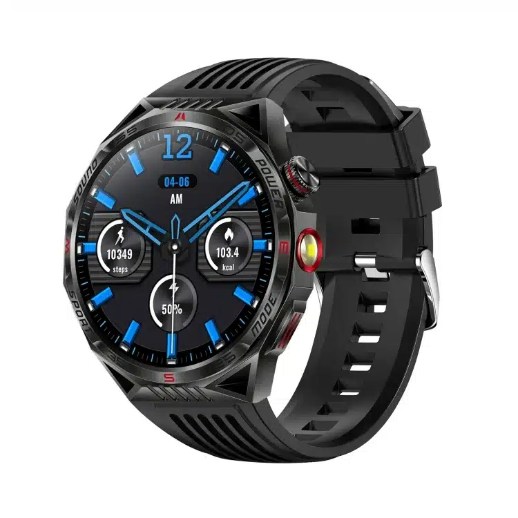 wearablemaster 1 85 inch silicone strap ip68 waterproof smart watch support sleep monitoring ht28 wearablemaster gallery 01 HT28 smart watch product image