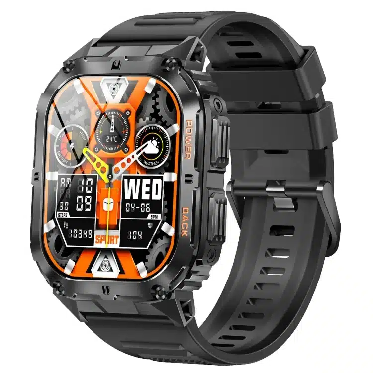 wearablemaster 1 96 inch bt5 0 sport smart watch support bluetooth call sleep blood oxygen heart rate blood pressur gallery 01 K61 Pro smart watch product image