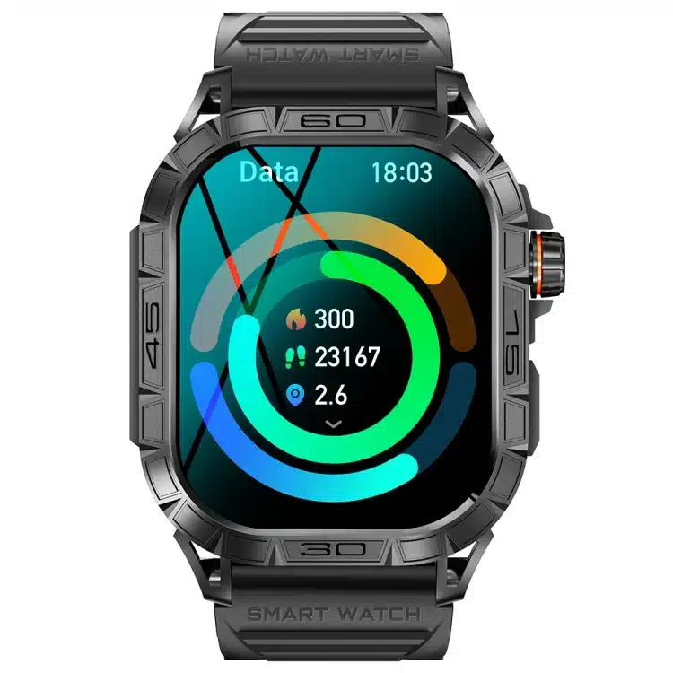 wearablemaster 1 96 inch heart rate blood oxygen monitoring bluetooth call sports smart watch k63 wearablemaster gallery 01 K63 smart watch product image