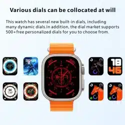 S18 Ultra smart watch feature detail