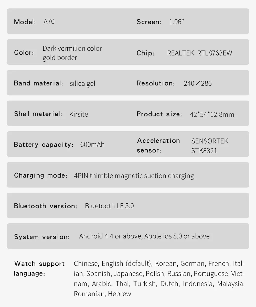 A70 smart watch source detail 18