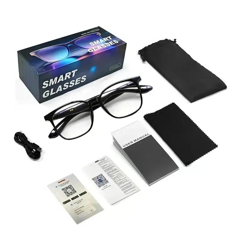 wearablemaster ai translation smart glasses bluetooth compatible earphones music calling intelligent eyewear f62 we gallery 01 F62 smart glasses product image