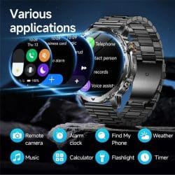 AK102 Steel Strap GPS Smart Watch - gallery 02
