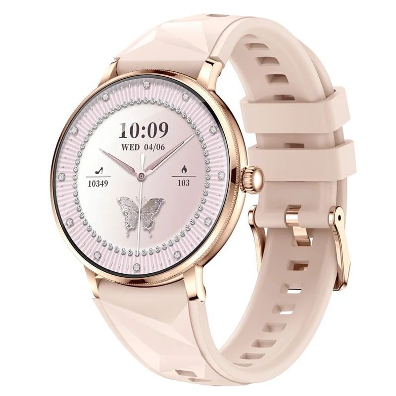AK107 Silicone Strap AMOLED Smart Watch with 1.19-Inch 390 × 390 Display, Bluetooth 5.2 Calling, 100+ Sports Modes, IP68 Care Rating, 128MB Memory and 230mAh Battery - gallery-01 AK107 Silicone Strap AMOLED Smart Watch - gallery 01