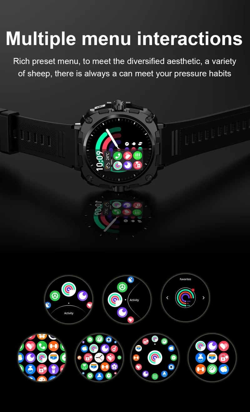 AK71 Steel Strap AMOLED Smart Watch - detail 14