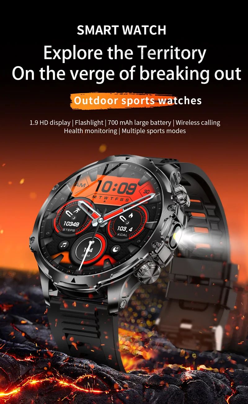 AK75 Steel Strap Smart Watch - detail 01