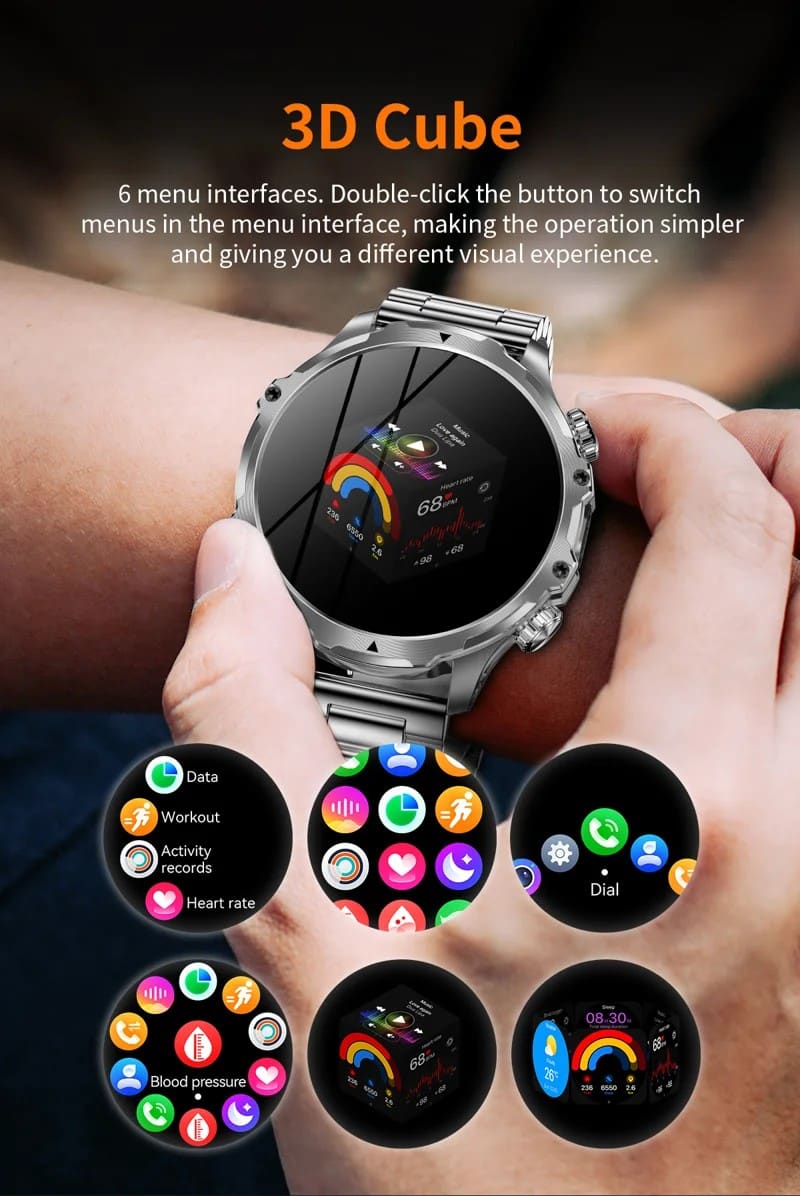 AK75 Steel Strap Smart Watch - detail 08