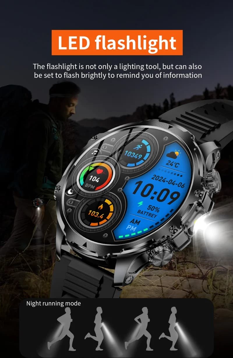 AK75 Steel Strap Smart Watch - detail 09