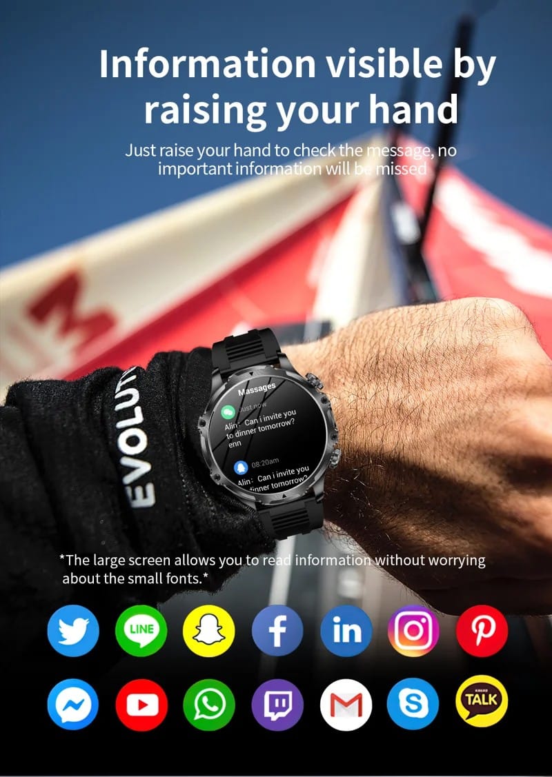 AK75 Steel Strap Smart Watch - detail 18