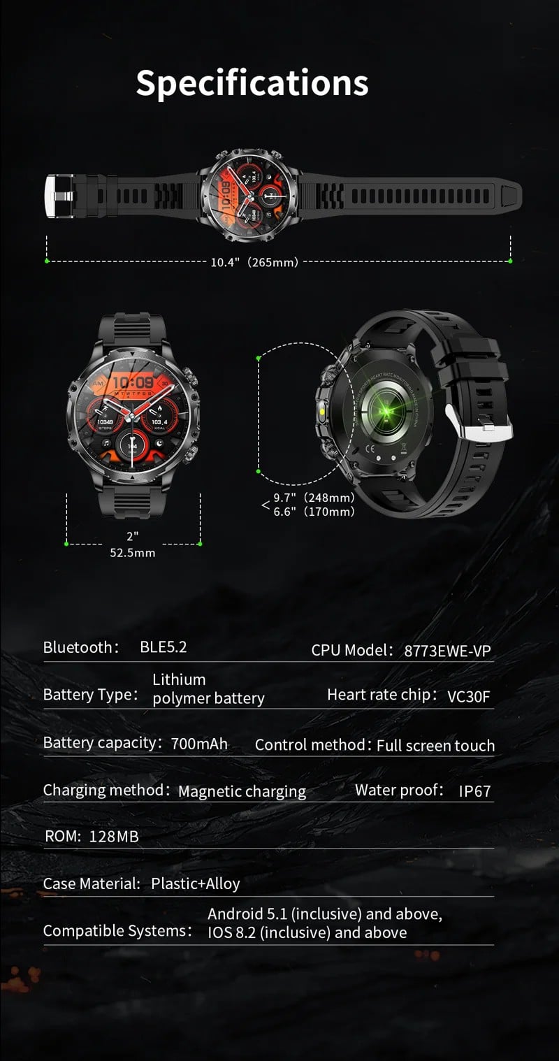 AK75 Steel Strap Smart Watch - detail 26