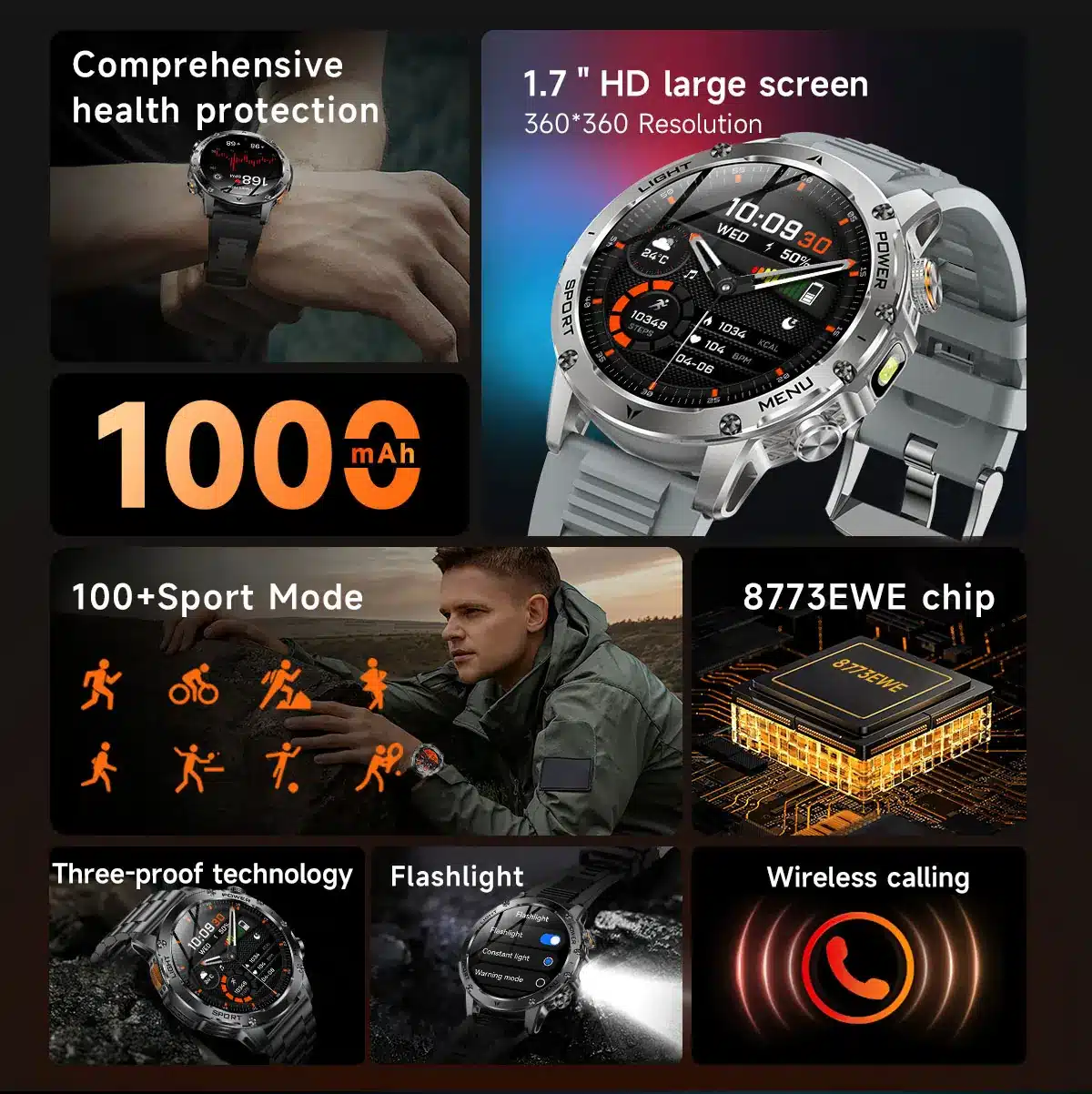 AK87 smart watch source detail 2