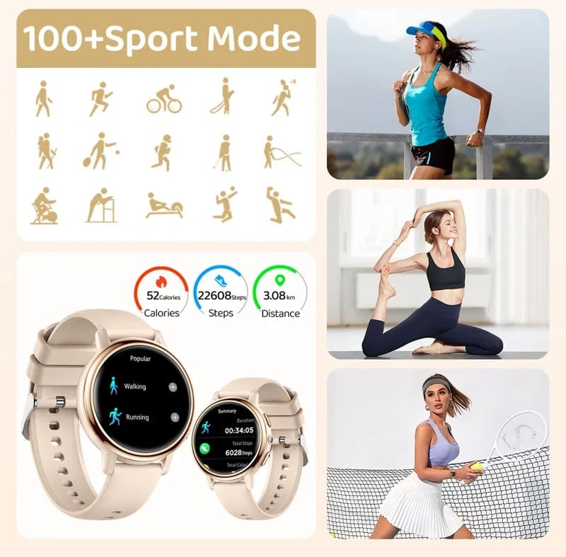 AK88 Round Fitness Smart Watch - detail 03