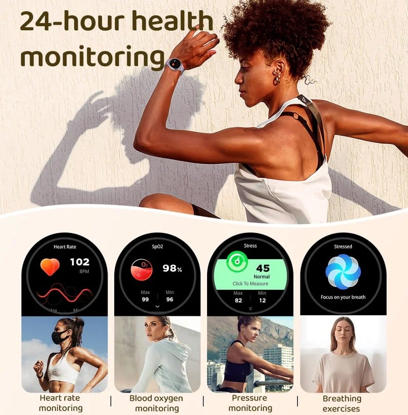 AK88 Round Fitness Smart Watch - detail 04