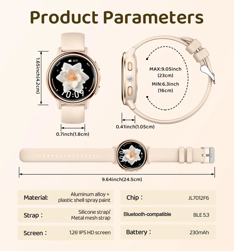 AK88 Round Fitness Smart Watch - detail 10