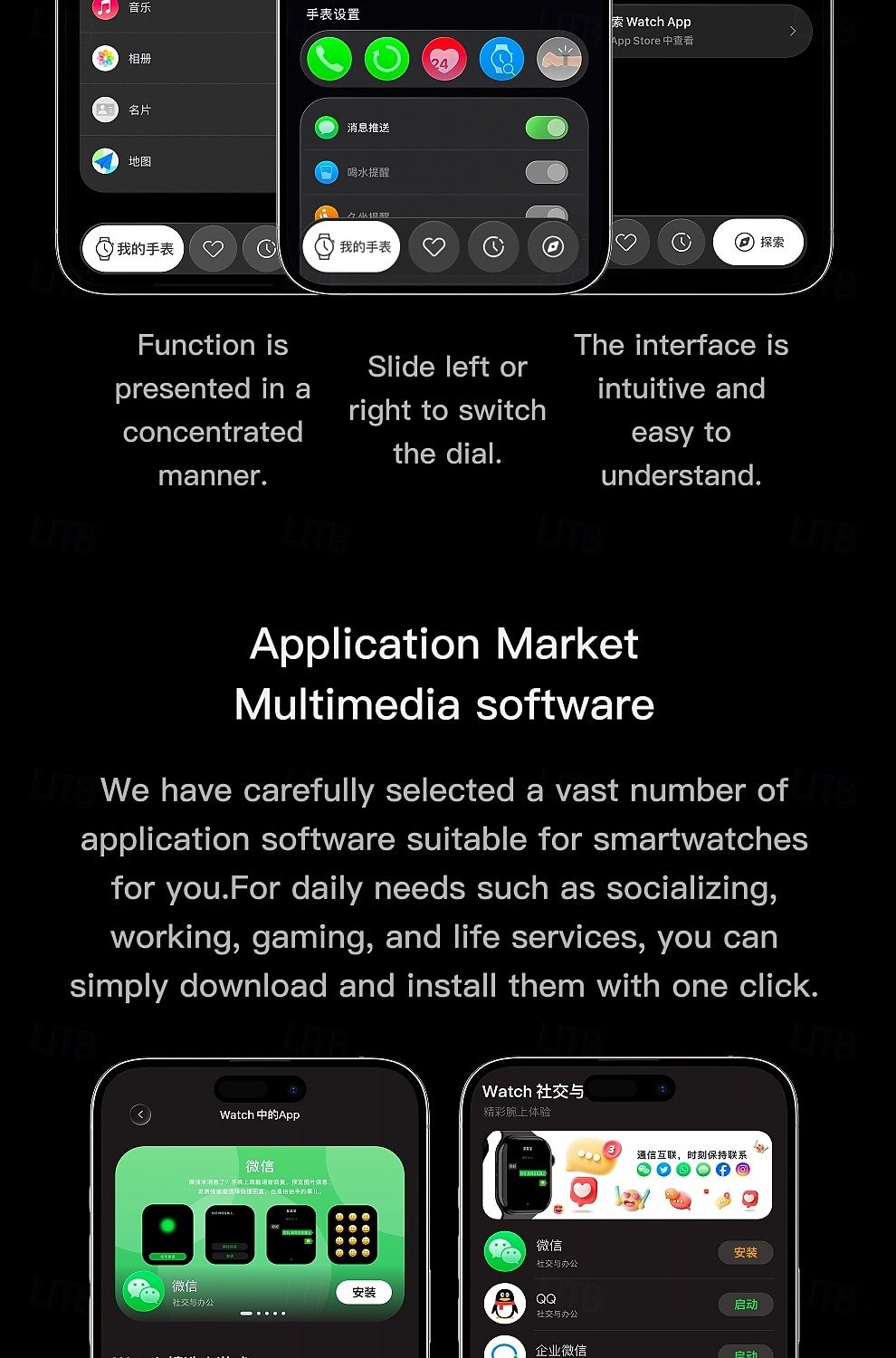 AMOLED Navigation Smart Watch - detail 02