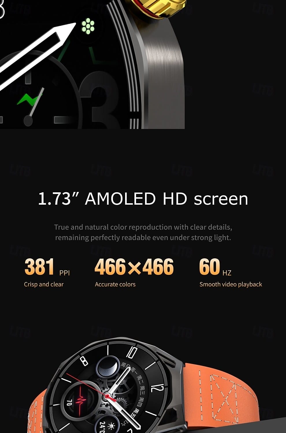 AMOLED Navigation Smart Watch - detail 12