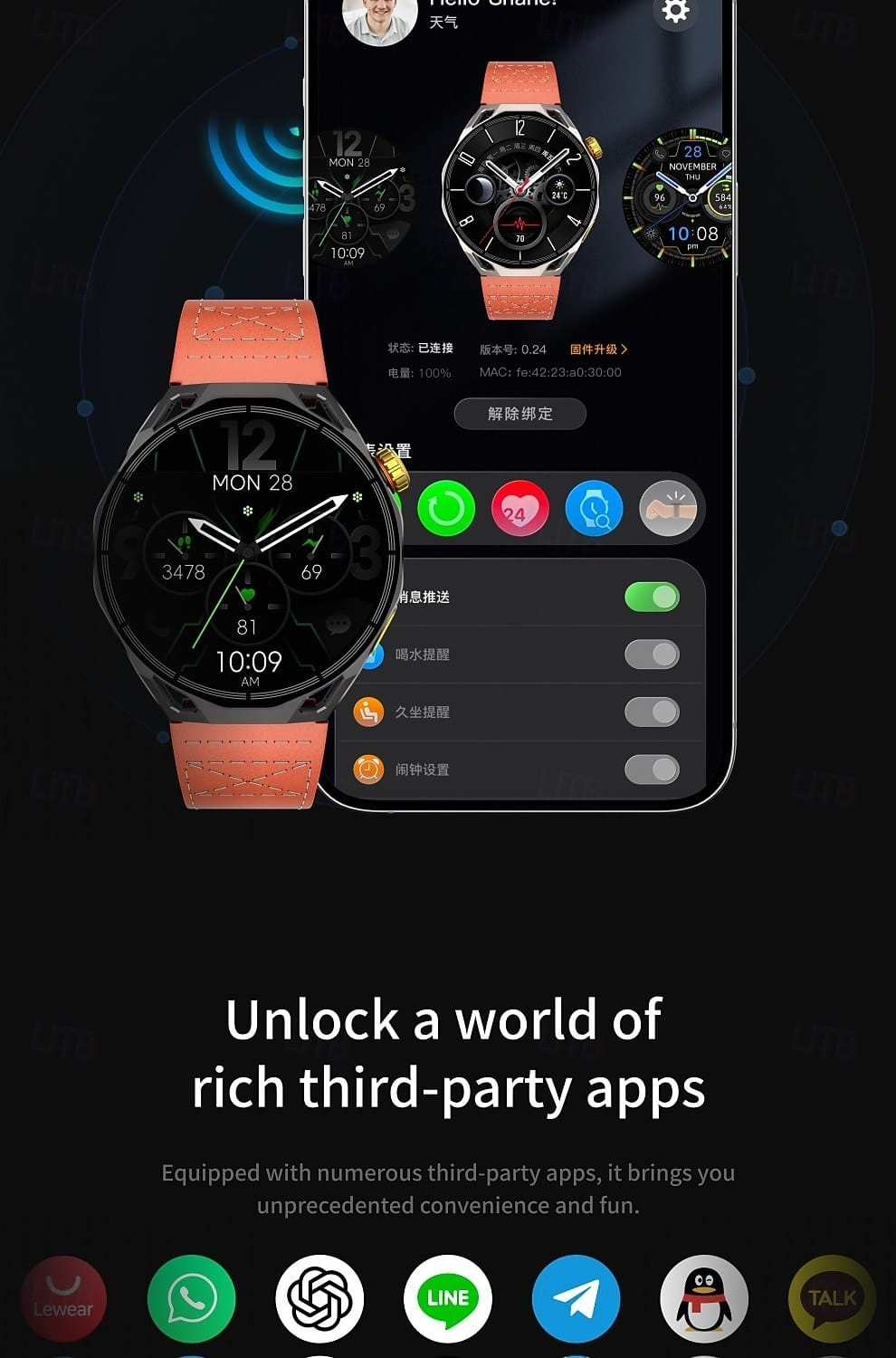 AMOLED Navigation Smart Watch - detail 15