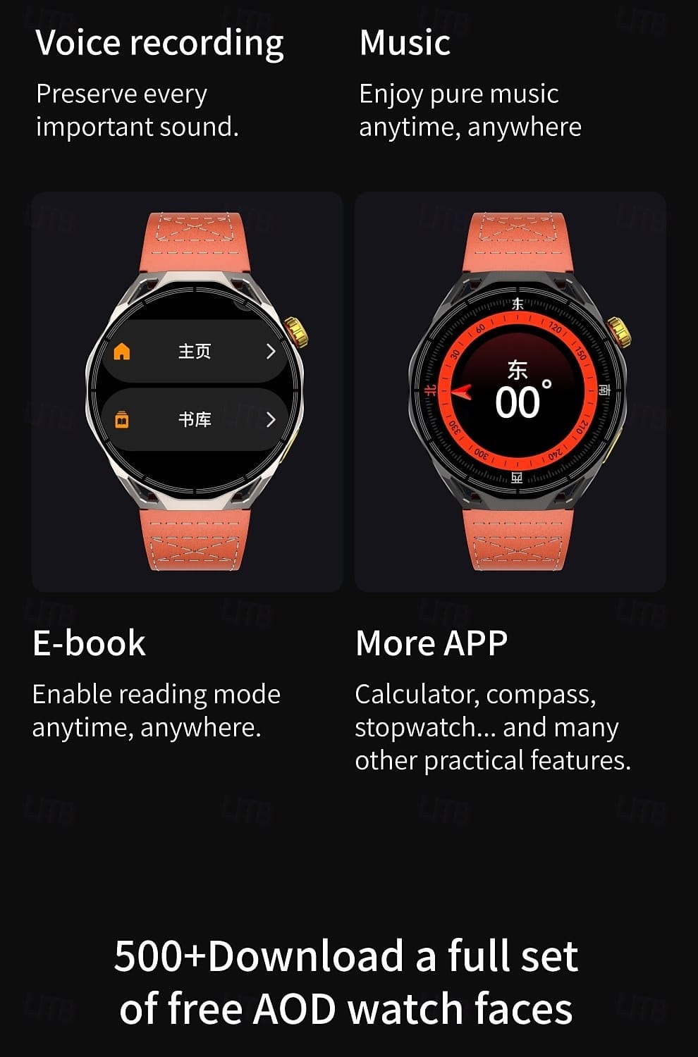 AMOLED Navigation Smart Watch - detail 20