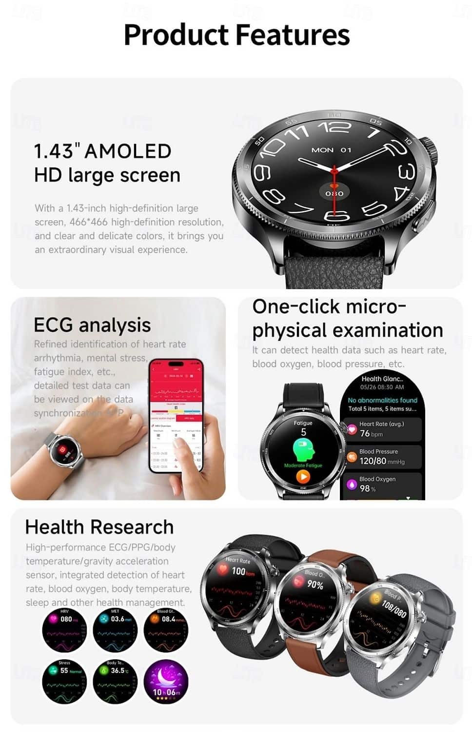 AMOLED Smart Watch - detail 02